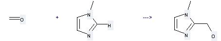 1-Methylimidazole can be used to produce (1-methyl-1H-imidazol-2-yl)-methanol at the temperature of 100 °C